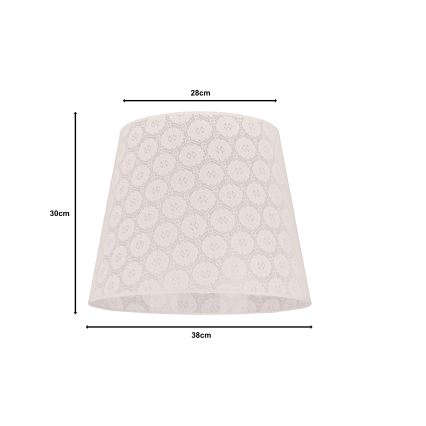 Duolla - Lampskärm för golvlampa CLASSIC L E27 diameter 38 cm vit