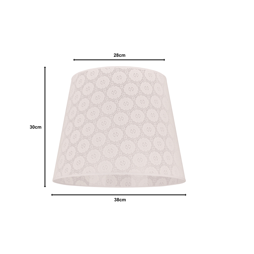 Duolla - Lampskärm för golvlampa CLASSIC L E27 diameter 38 cm vit