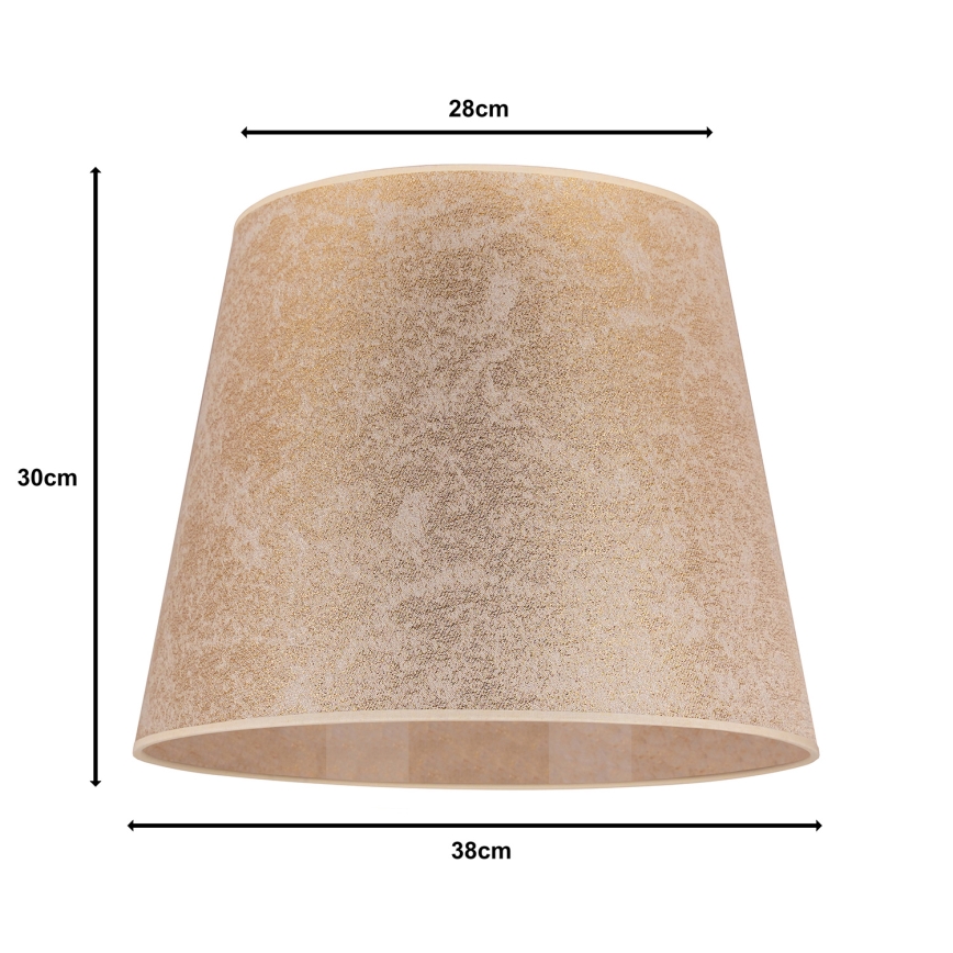 Duolla - Lampskärm för ljuskrona CLASSIC L E27 diameter 38 cm guld