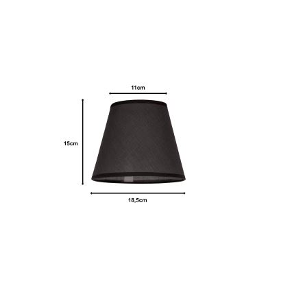 Duolla - Lampskärm SOFIA XS E14 diameter 18,5 cm antracit
