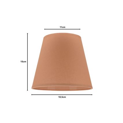 Duolla - Lampskärm SOFIA XS E14 diameter 18,5 cm brun