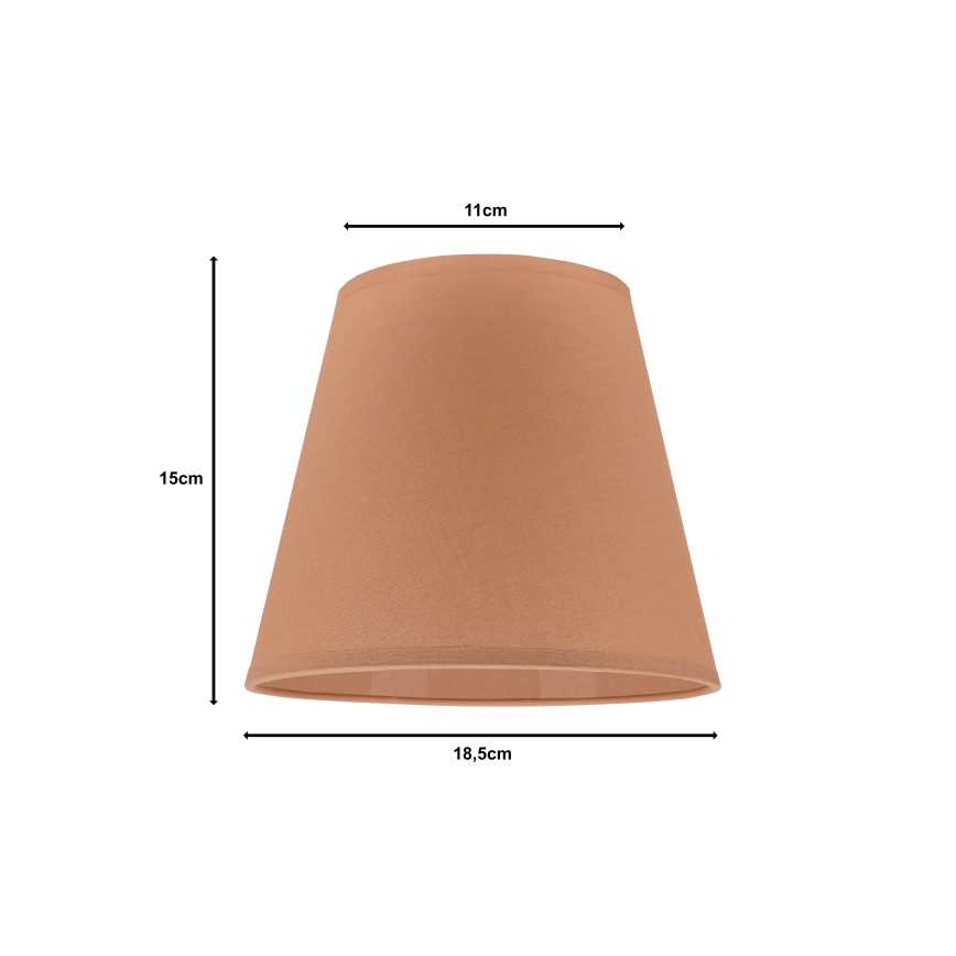 Duolla - Lampskärm SOFIA XS E14 diameter 18,5 cm brun