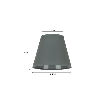 Duolla - Lampskärm SOFIA XS E14 diameter 18,5 cm grå