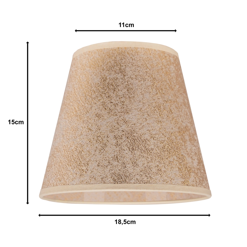 Duolla - Lampskärm SOFIA XS E14 diameter 18,5 cm guld
