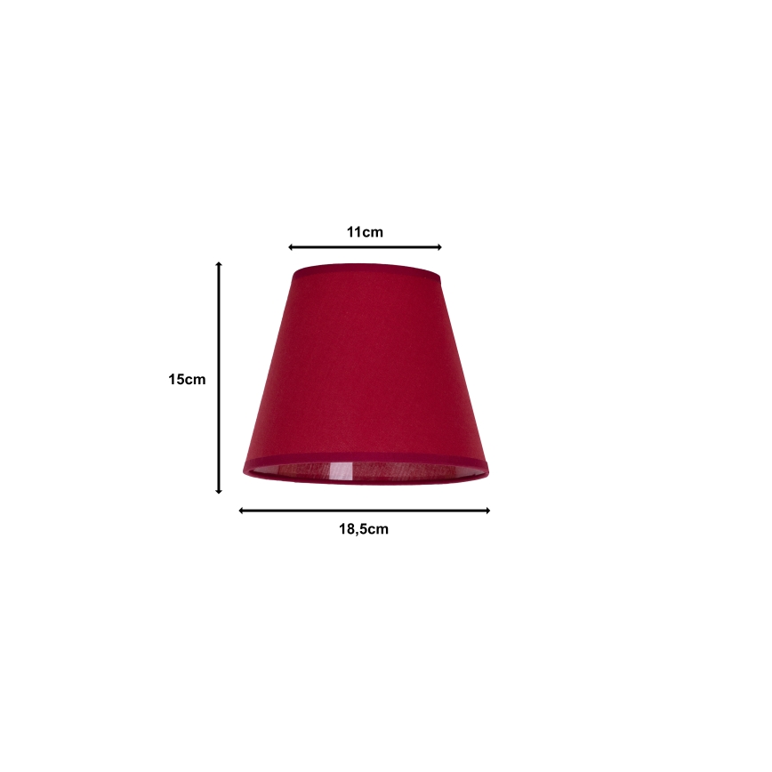Duolla - Lampskärm SOFIA XS E14 diameter 18,5 cm röd