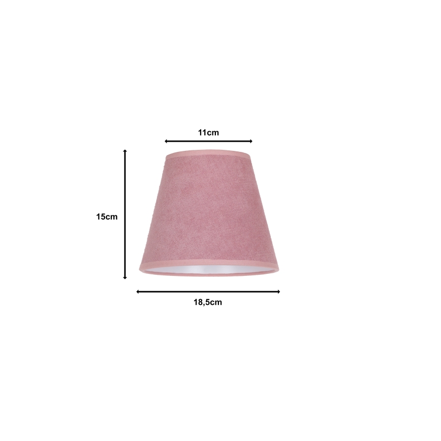 Duolla - Lampskärm SOFIA XS E14 diameter 18,5 cm rosa