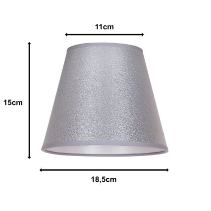 Duolla - Lampskärm SOFIA XS E14 diameter 18,5 cm silver