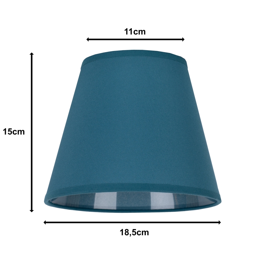 Duolla - Lampskärm SOFIA XS E14 diameter 18,5 cm turkos