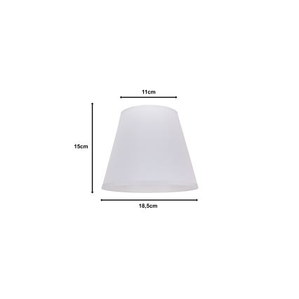 Duolla - Lampskärm SOFIA XS E14 diameter 18,5 cm vit