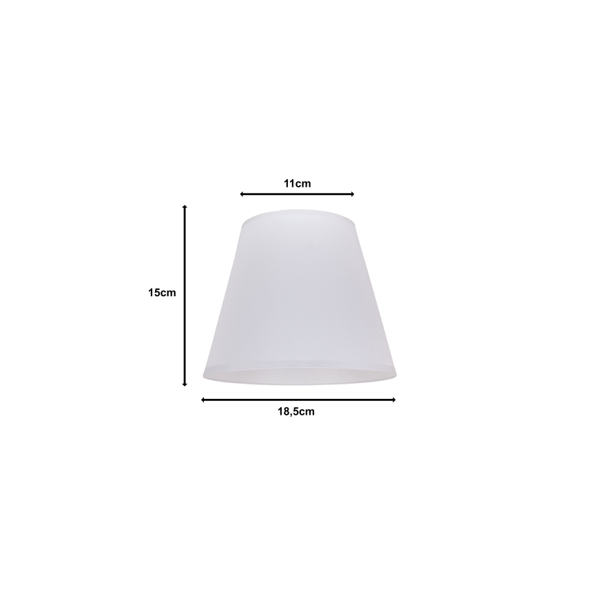 Duolla - Lampskärm SOFIA XS E14 diameter 18,5 cm vit