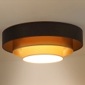 Duolla - LED taklampa LUNETA LED/26W/230V diameter 60 cm 4000K brun/guld/grädde