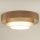 Duolla - LED taklampa LUNETA LED/26W/230V diameter 60 cm 4000K brun/guld/vit