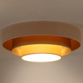Duolla - LED taklampa LUNETA LED/26W/230V diameter 60 cm 4000K grädde/guld/beige