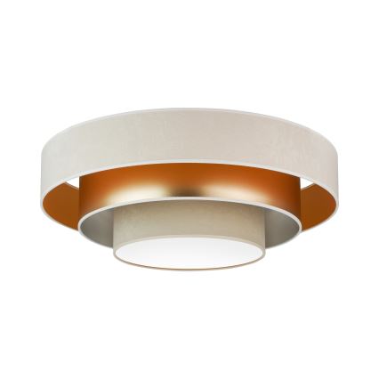 Duolla - LED taklampa LUNETA LED/26W/230V diameter 60 cm 4000K grädde/guld/beige