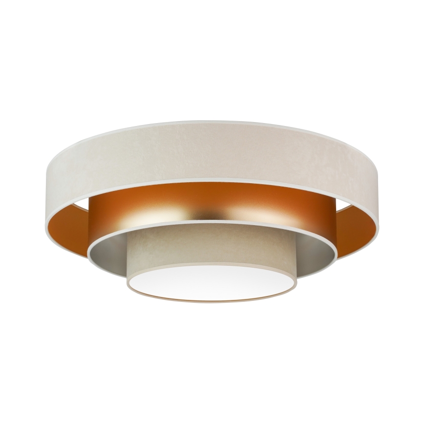 Duolla - LED taklampa LUNETA LED/26W/230V diameter 60 cm 4000K grädde/guld/beige
