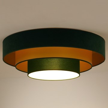 Duolla - LED taklampa LUNETA LED/26W/230V diameter 60 cm 4000K grön/guld