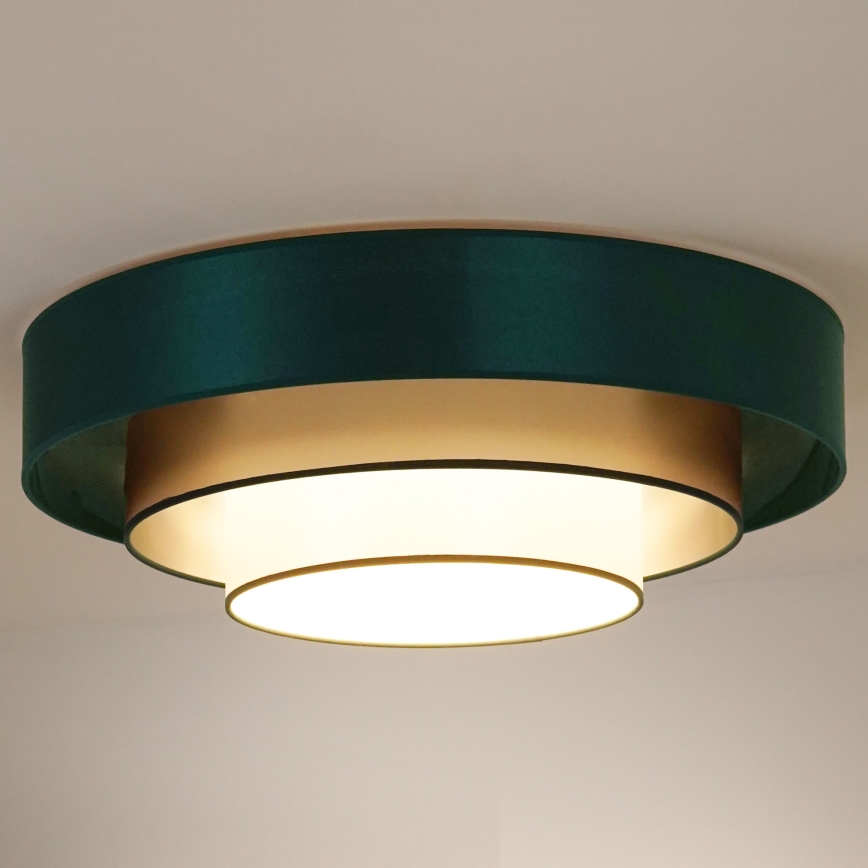Duolla - LED taklampa LUNETA LED/26W/230V diameter 60 cm 4000K grön/guld/vit