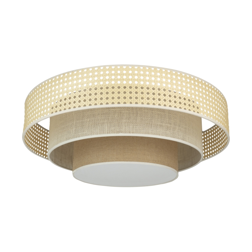 Duolla - LED taklampa LUNETA LED/26W/230V diameter 60 cm 4000K rotting/beige/brun