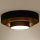 Duolla - LED taklampa LUNETA LED/26W/230V diameter 60 cm 4000K svart/guld