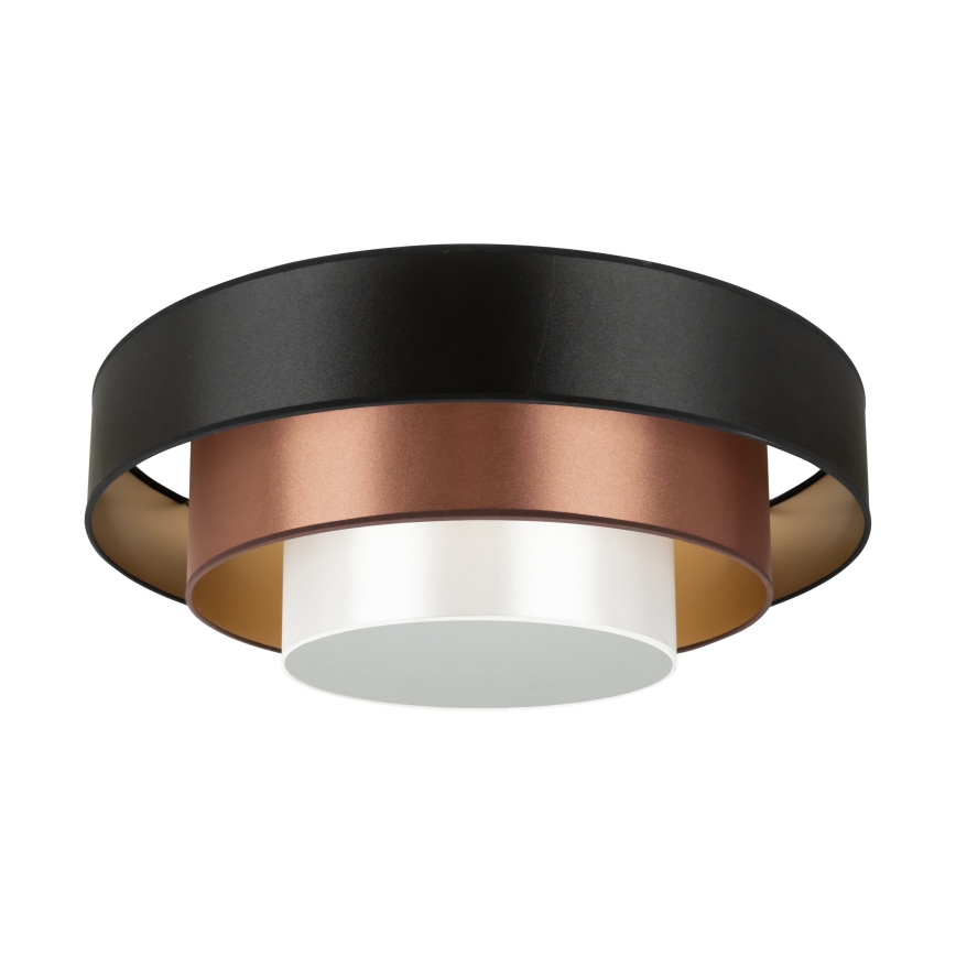 Duolla - LED taklampa LUNETA LED/26W/230V diameter 60 cm 4000K svart/koppar/vit