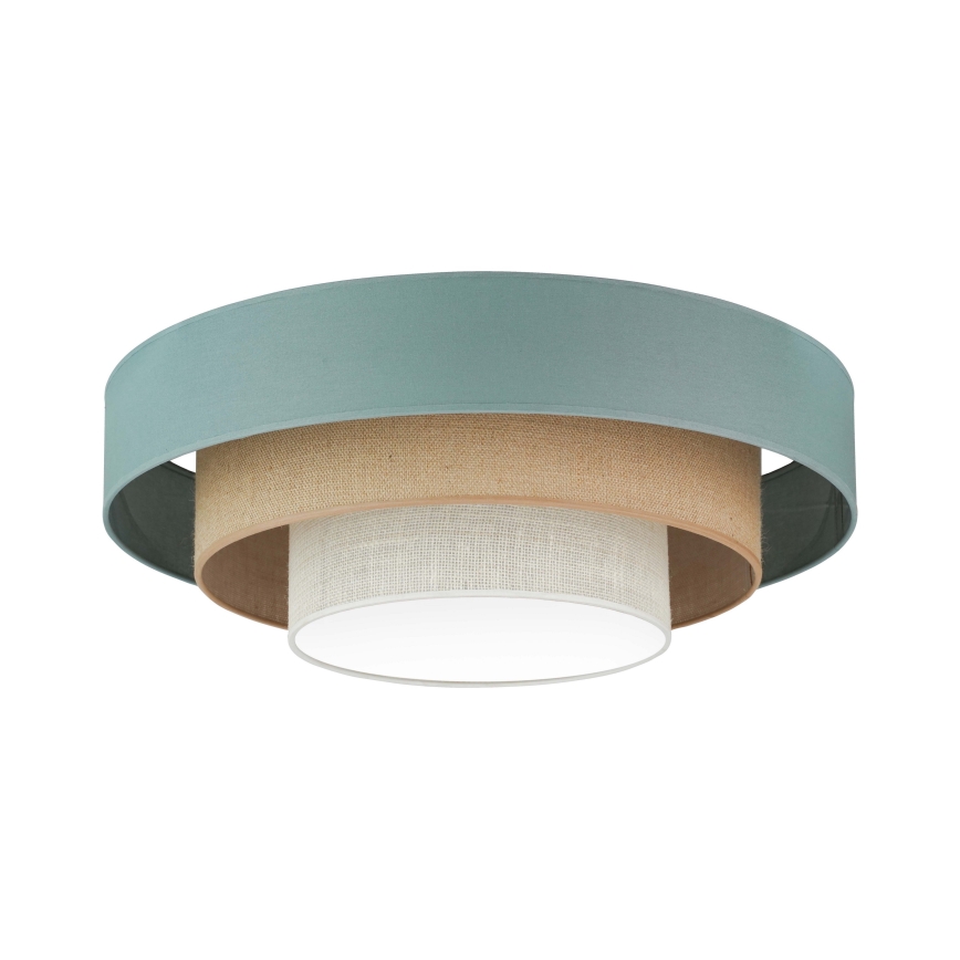 Duolla - LED taklampa LUNETA LED/26W/230V diameter 60 cm 4000K turkos/beige/grädde