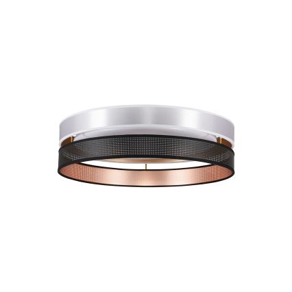 Duolla - LED taklampa ROLLER DUO SHINY LED/24W/230V diameter 45 cm silver/svart