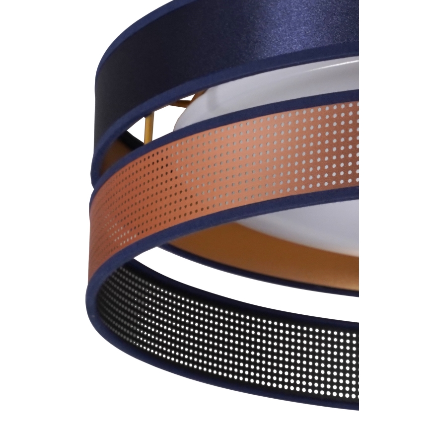 Duolla - LED taklampa ROLLER DUO SHINY LED/24W/230V diameter 45 cm blå/koppar