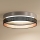 Duolla - LED taklampa ROLLER DUO SHINY LED/24W/230V diameter 45 cm silver/svart