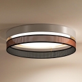 Duolla - LED taklampa ROLLER DUO SHINY LED/24W/230V diameter 45 cm vit/koppar