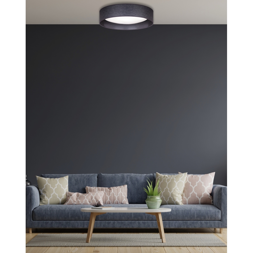Duolla - LED taklampa ROLLER LED/24W/230V diameter 45 cm antracit