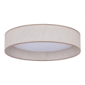 Duolla - LED taklampa ROLLER LED/24W/230V diameter 45 cm beige