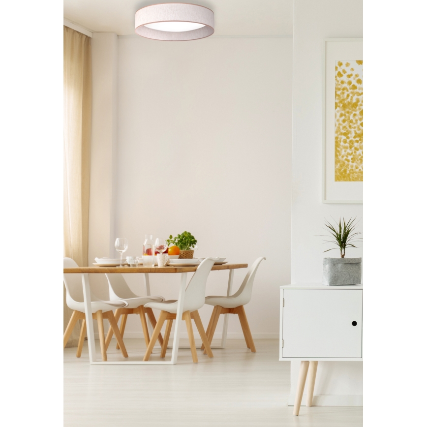 Duolla - LED taklampa ROLLER LED/24W/230V diameter 45 cm beige