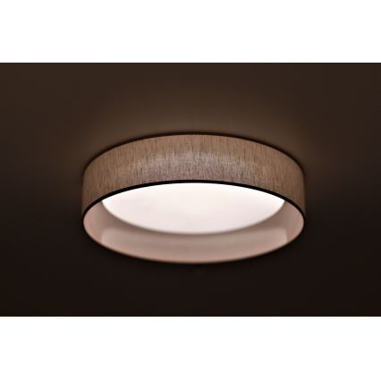 Duolla - LED taklampa ROLLER LED/24W/230V diameter 45 cm beige