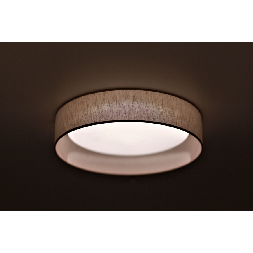 Duolla - LED taklampa ROLLER LED/24W/230V diameter 45 cm beige