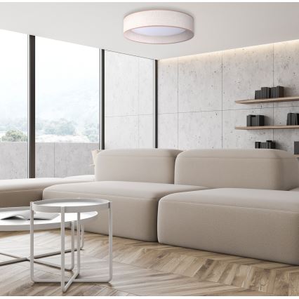 Duolla - LED taklampa ROLLER LED/24W/230V diameter 45 cm beige