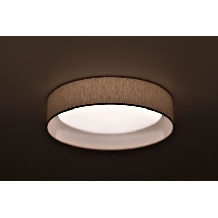 Duolla - LED taklampa ROLLER LED/24W/230V diameter 45 cm beige