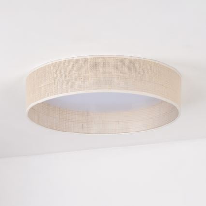 Duolla - LED taklampa ROLLER LED/24W/230V diameter 45 cm beige