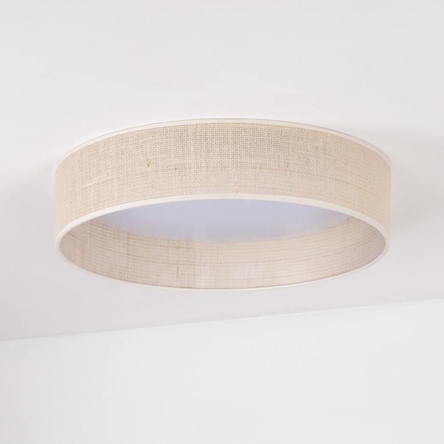 Duolla - LED taklampa ROLLER LED/24W/230V diameter 45 cm beige