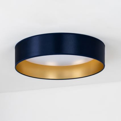 Duolla - LED taklampa ROLLER LED/24W/230V diameter 45 cm blå/guld