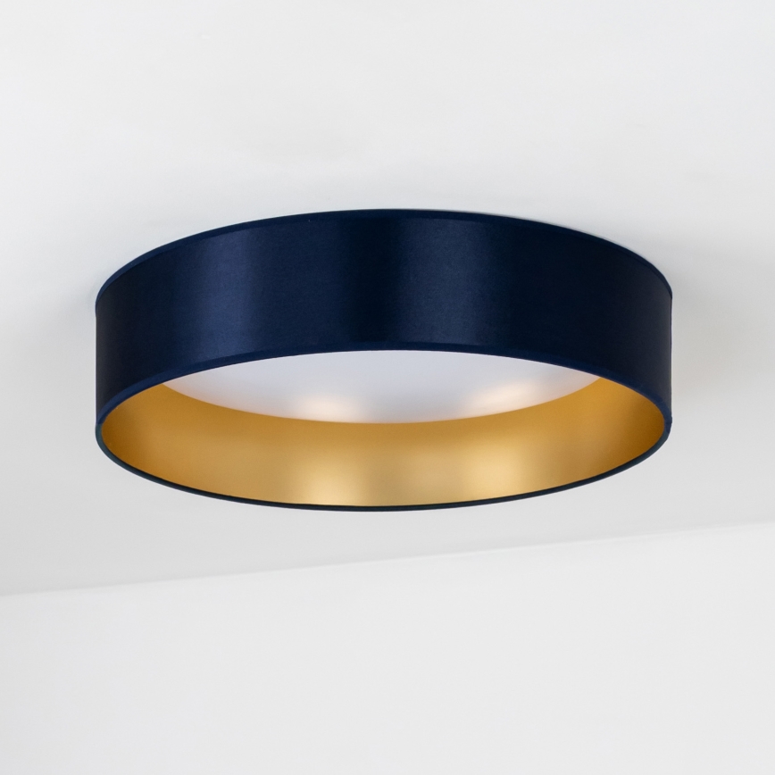 Duolla - LED taklampa ROLLER LED/24W/230V diameter 45 cm blå/guld