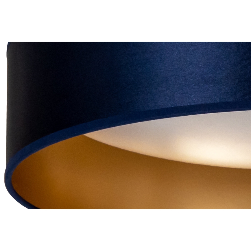 Duolla - LED taklampa ROLLER LED/24W/230V diameter 45 cm blå/guld