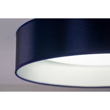 Duolla - LED taklampa ROLLER LED/24W/230V diameter 45 cm blå/silver