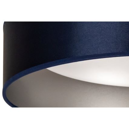 Duolla - LED taklampa ROLLER LED/24W/230V diameter 45 cm blå/silver
