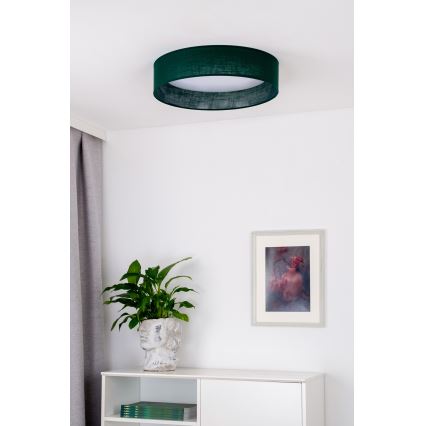 Duolla - LED taklampa ROLLER LED/24W/230V diameter 45 cm grön