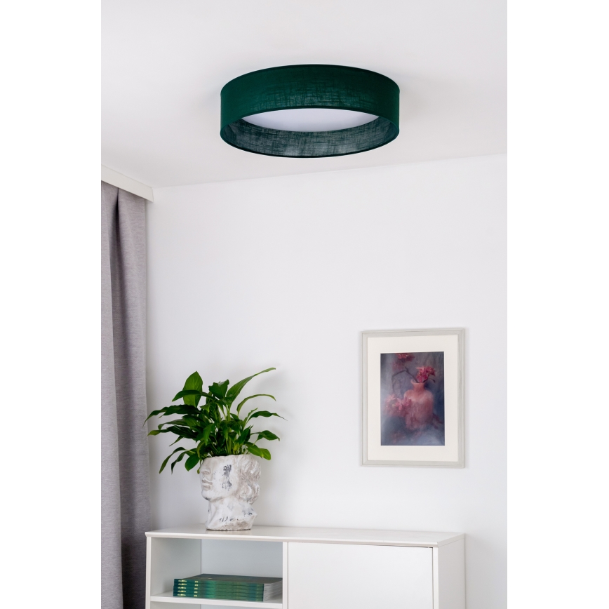 Duolla - LED taklampa ROLLER LED/24W/230V diameter 45 cm grön