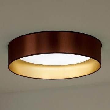 Duolla - LED taklampa ROLLER LED/24W/230V diameter 45 cm koppar/guld