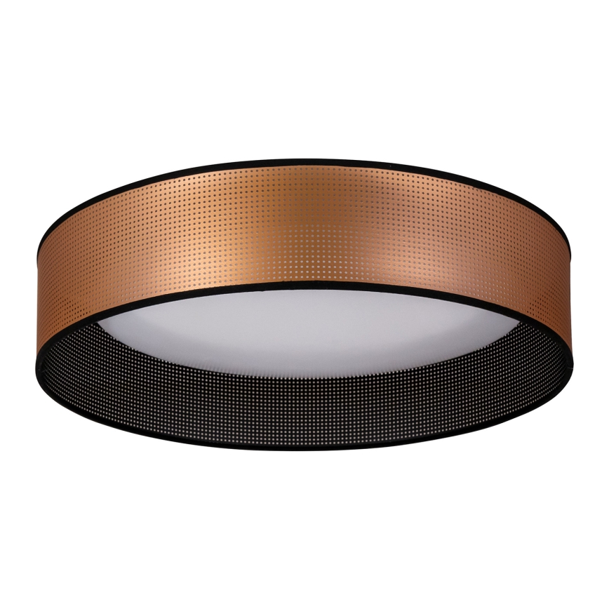 Duolla - LED taklampa ROLLER LED/24W/230V diameter 45 cm koppar/svart