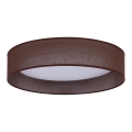Duolla - LED taklampa ROLLER LED/24W/230V diameter 45 cm mörkbrun