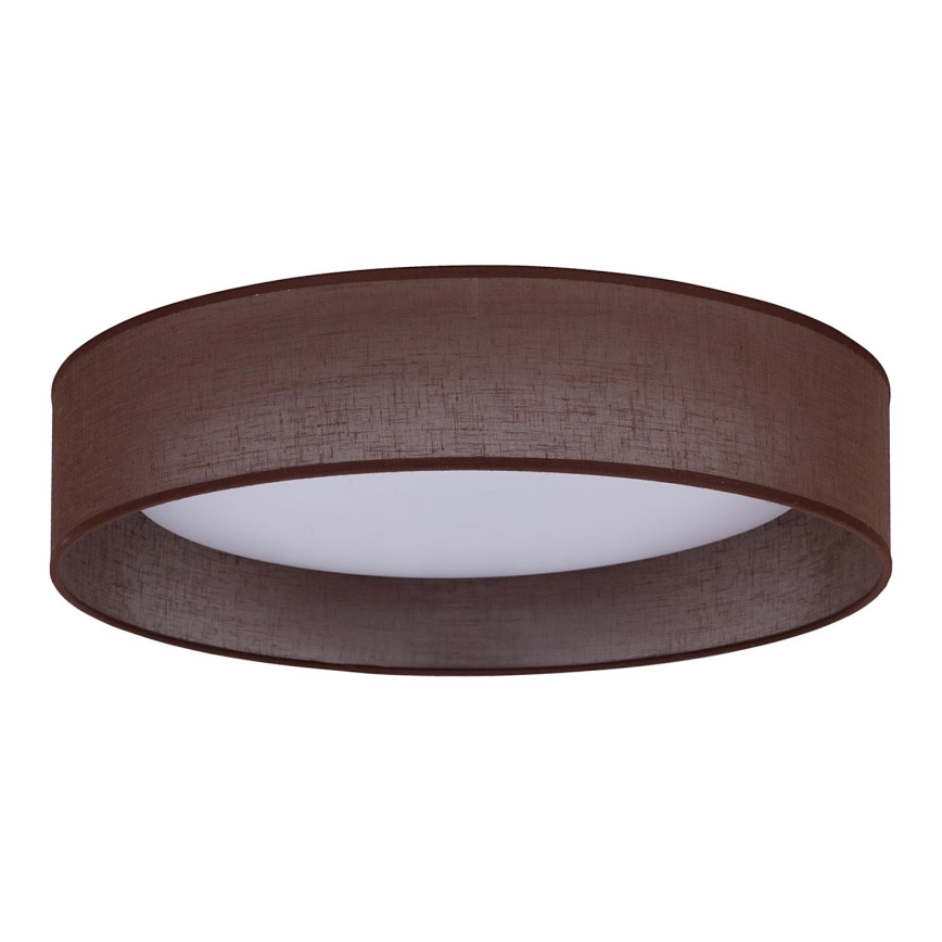 Duolla - LED taklampa ROLLER LED/24W/230V diameter 45 cm mörkbrun