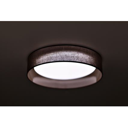 Duolla - LED taklampa ROLLER LED/24W/230V diameter 45 cm mörkbrun